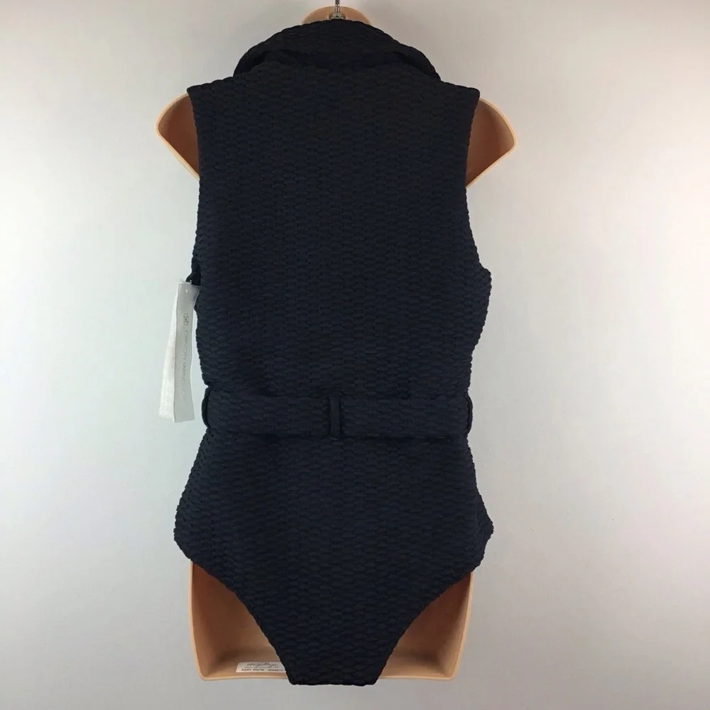 NWT Devon Windsor Stella Black One Piece Swimsuit | XL (10/12) - Picture 4 of 13